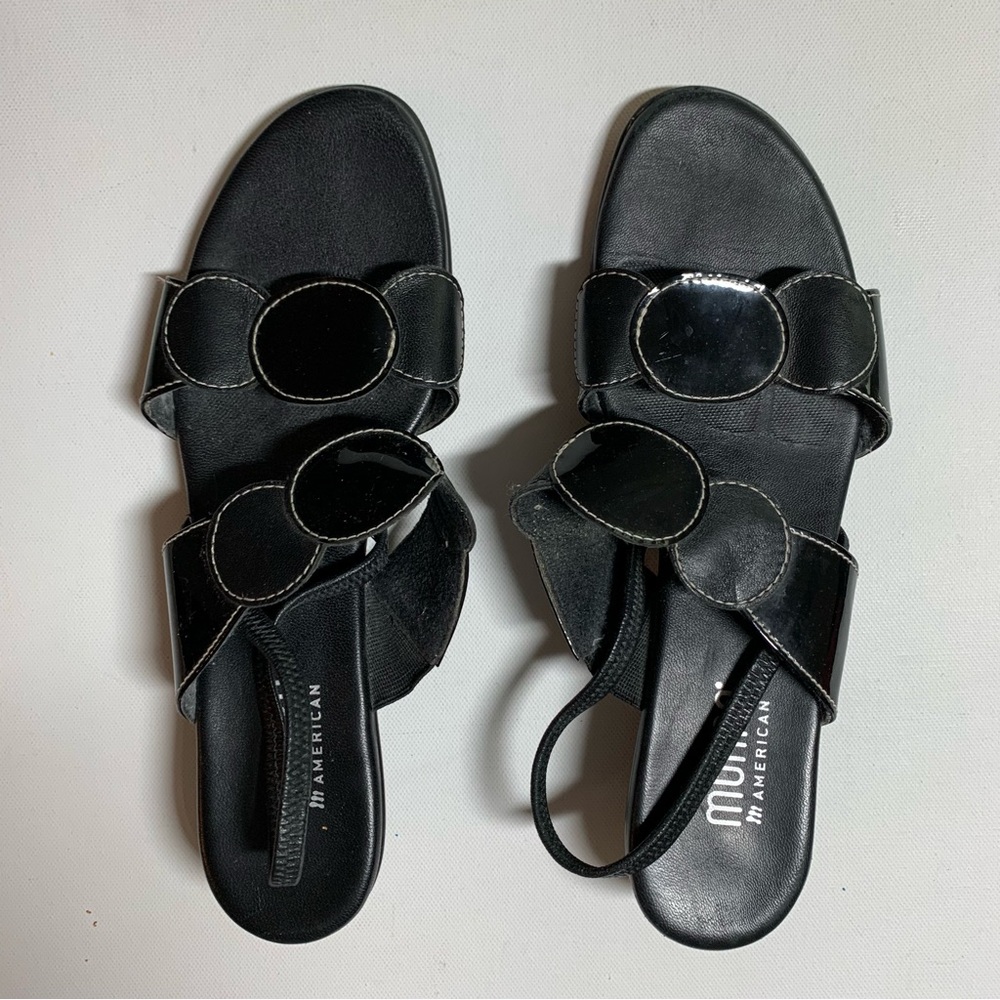 Munro Women's Black Sandals Sz 7.5 Narrow